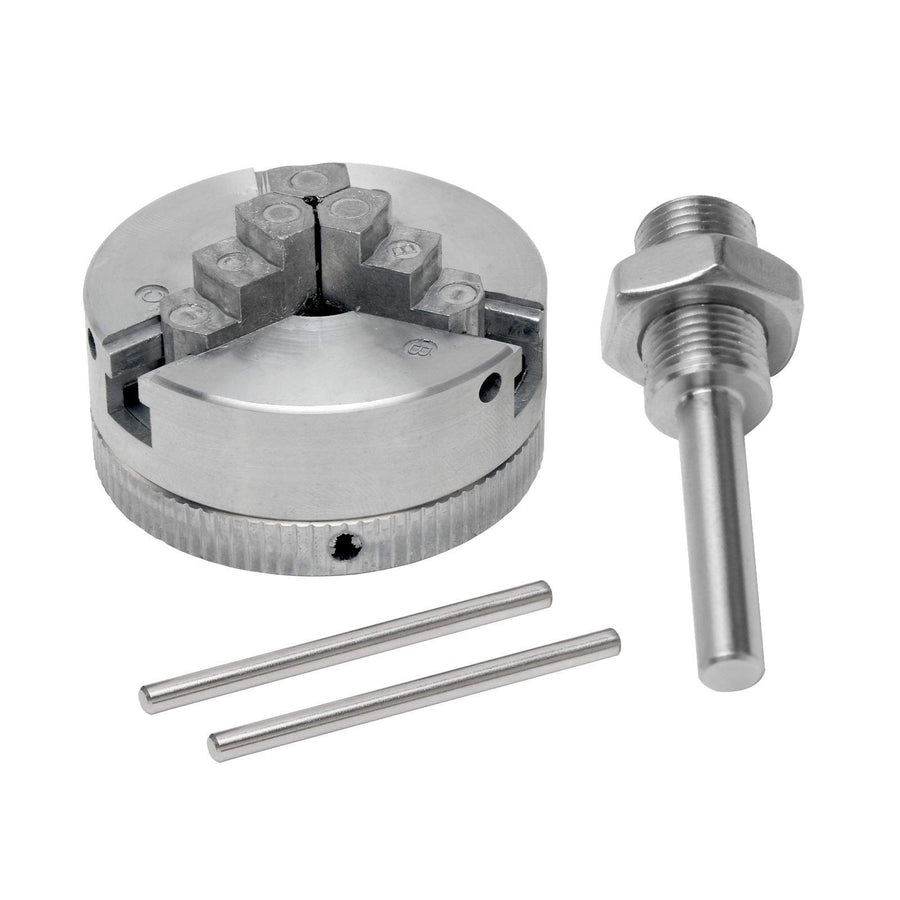 Z011Jaw Lathe Chuck with Connecting Rod, Extension For Mini Lathe Three Four Jaw Chuck Connecting Rod Electric Drill(size:#2)