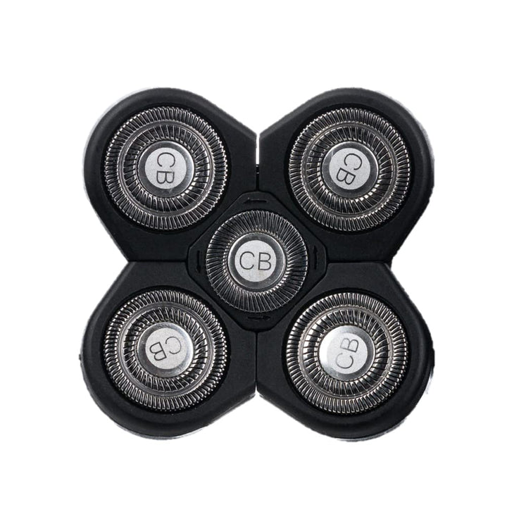 Replacement Shaver Head, Universal Rotary Wet & Dry 5-Blade Head for Coarse Hair Head/Skull, Face, Body, Arms, Legs, Back, Chest, Men & Women, 1 Unit
