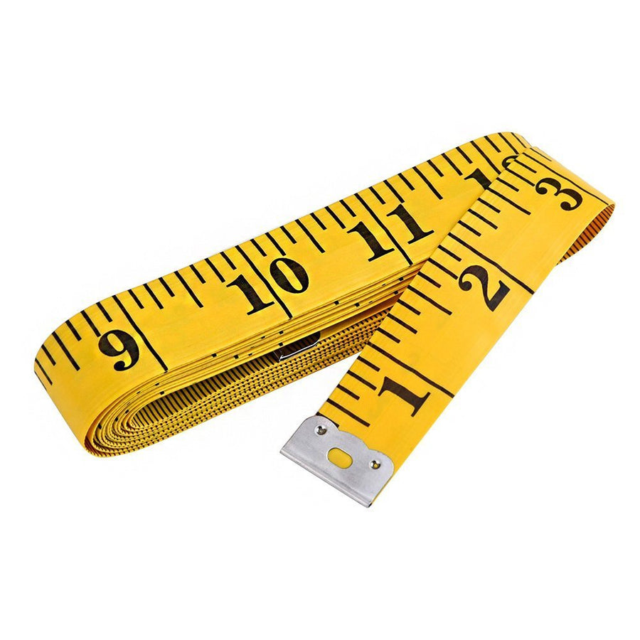 Akak Store 300cm /120 Inch Double-scale Soft Tape Measuring Weight Loss Medical Body Measurement Sewing Tailor Cloth Ruler Dressmaker Flexible Ruler Heavy Stuy Tape Measureï¼Ë†3 m/10 feet,Yellowï¼â€°
