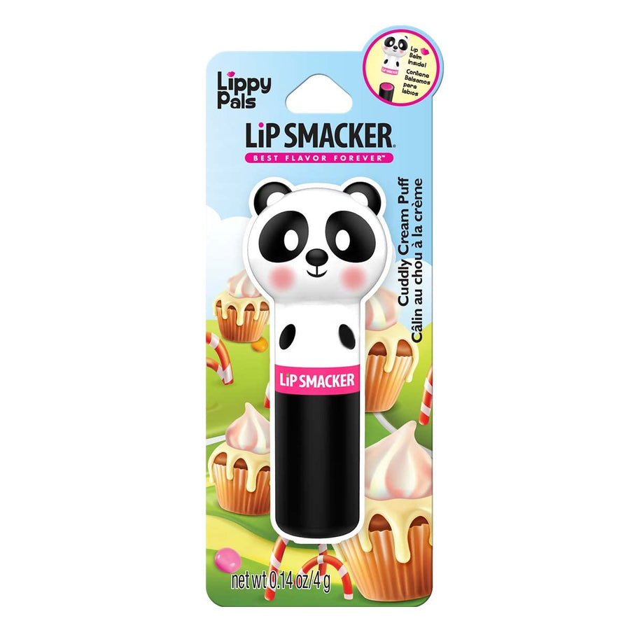 Lippy Pals, Flavored Moisturizing & Smoothing Soft Shine Lip Balm, Hydrating & Protecting Fun Tasty Flavors ,Cruelty-Free & Vegan - Cuddly Cream Puff