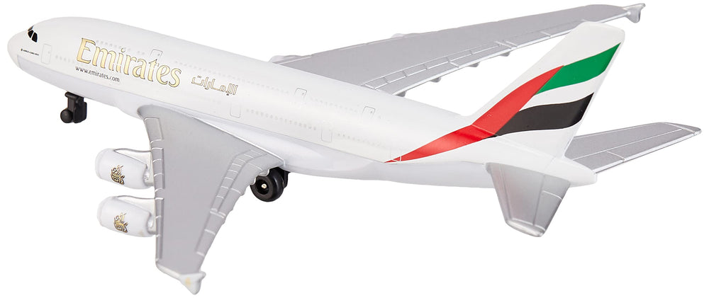Toy Airplane – Emirates A380 – Die-Cast Metal Model Airplane Toy with Plastic Parts for Kids Ages 3+