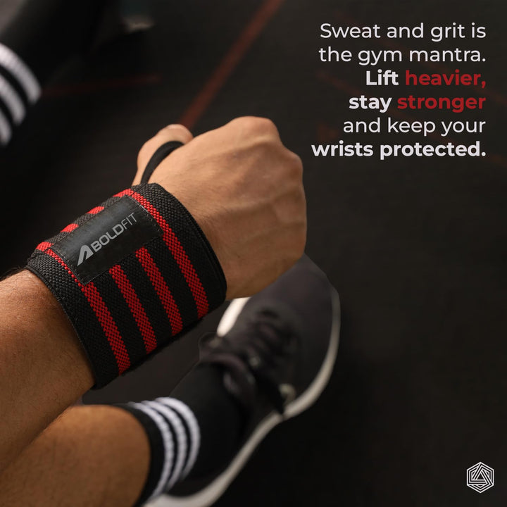 Wrist Straps for Weightlifting - Wrist Wraps for Weightlifting and Crossfit Weight Lifting Wrist Wraps with Thumb Loop - Professional Lifting Wrist Straps For Heavy Lifting Gym Wrist Support