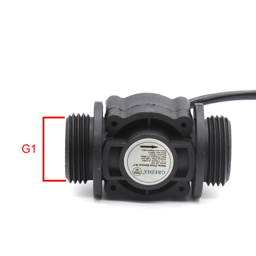1 Water Flow Sensor Food-Grade Switch Hall Effect Flowmeter Fluid Meter Counter 1-60L/min