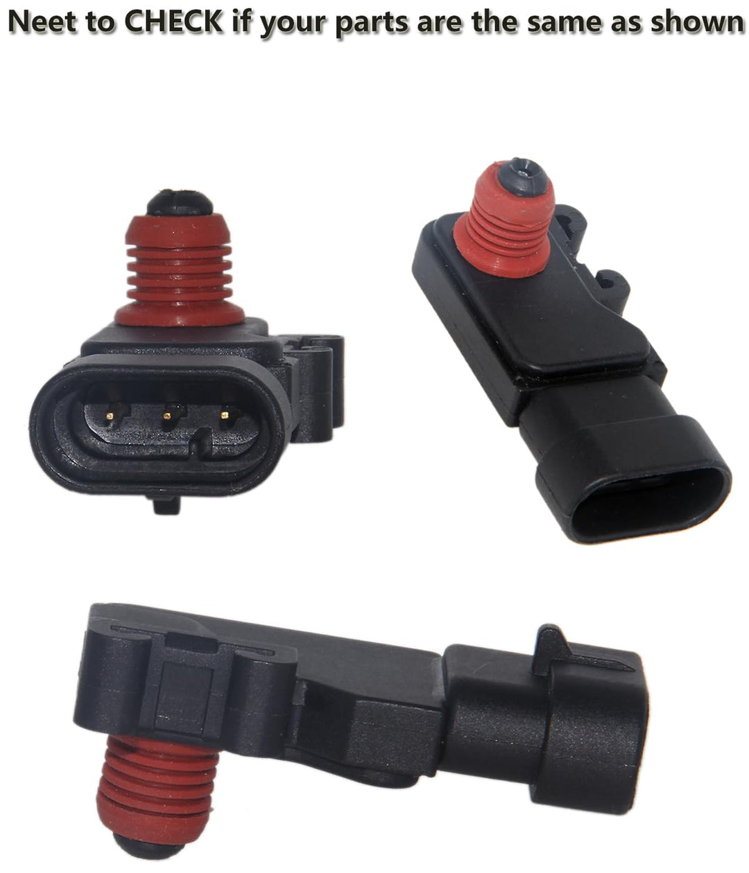 Map Sensor 16212460 12614970 213-331 12575837 SU1176 Manifold Absolute Air Pressure Sensor Compatible with Buick Cadillac Chevrolet Chevy Pontiac GMC GM Isuzu Saturn Saab Hummer