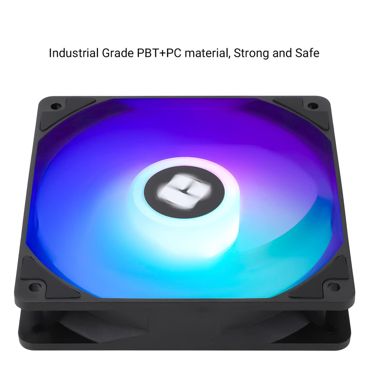TL-C12C-S X3 CPU Fan 120mm ARGB Case Cooler Fan, 4pin PWM Silent Computer Fan with S-FDB Bearing Included, up to 1500RPM Cooling Fan(3 Quantities)