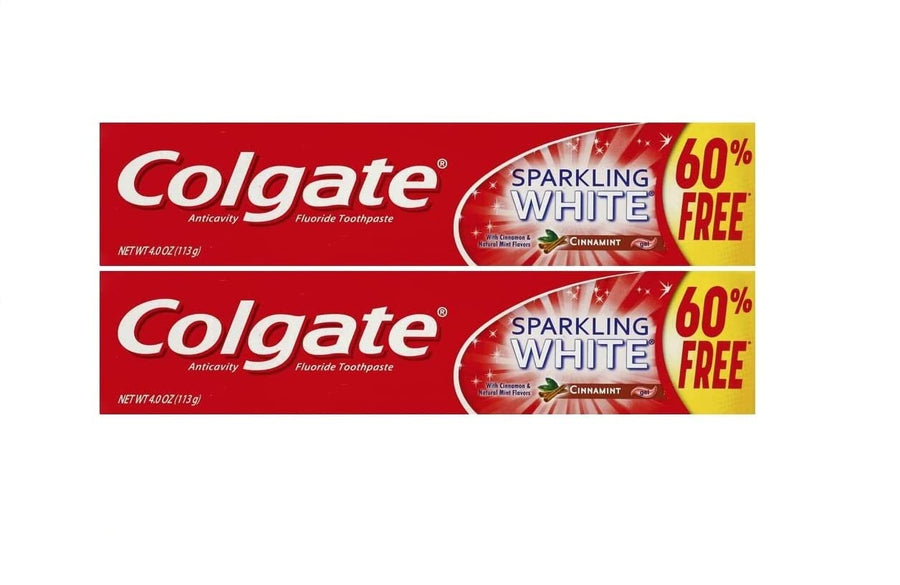 Sparkling White Cinnamint 4.0 Ounces (2 Pack) Toothpaste