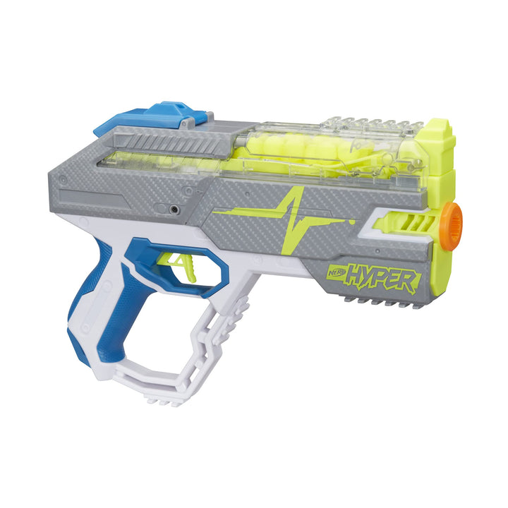 Hyper Rush-40 Pump-Action Blaster, 30 Hyper Rounds, Eyewear, Up to 110 FPS Velocity, Easy Reload, Holds Up to 40 Rounds