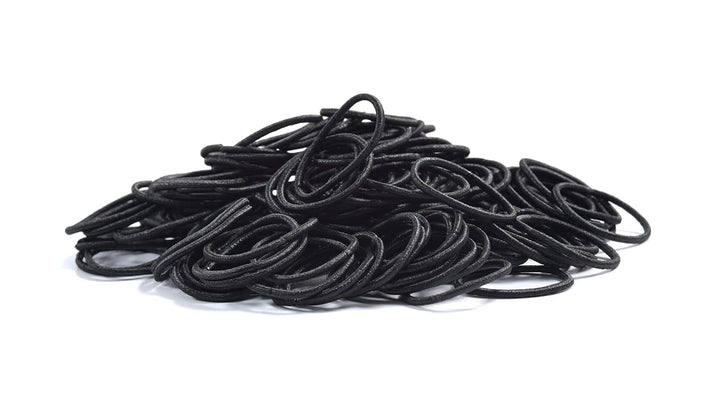 Small Hair Elastics for Girls, Soft and Comfy Rubber Bands, 100 PCS Hair Ties, Black