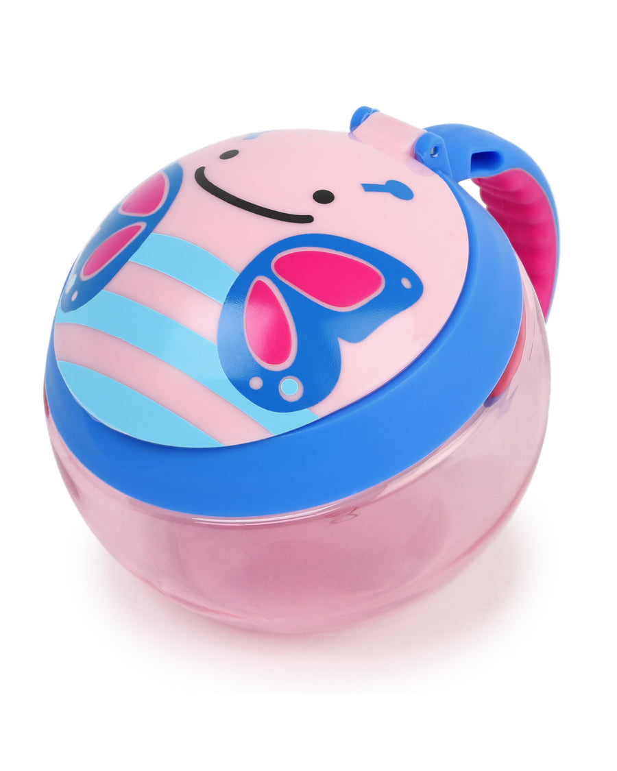 Plastic Baby Snack Container, Zoo Snack Cup, Butterfly
