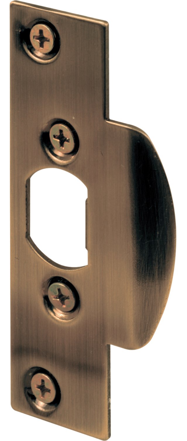 Products U 9424 Security Latch Strike, Antique Brass Plated