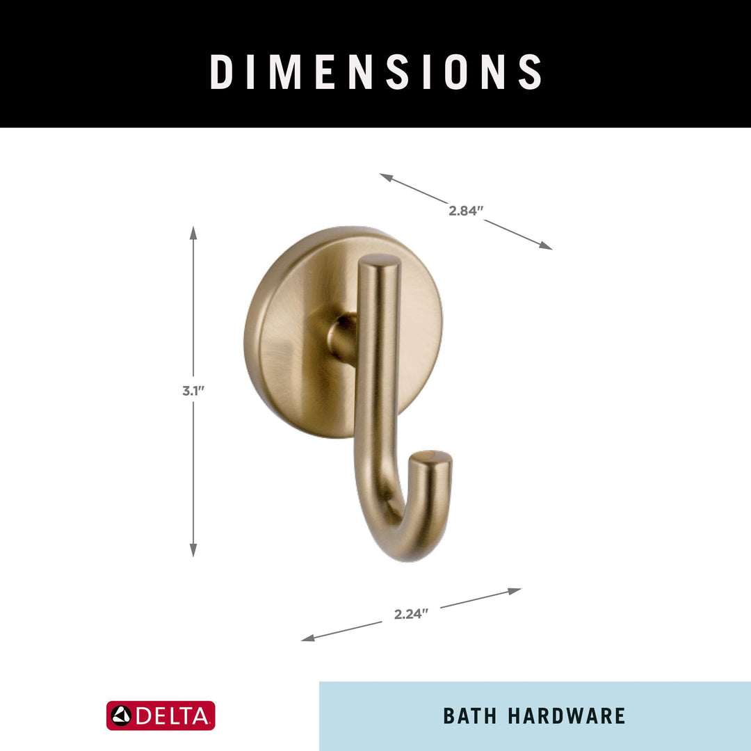 75935-CZ Trinsic Single Towel Hook in Champagne Bronze