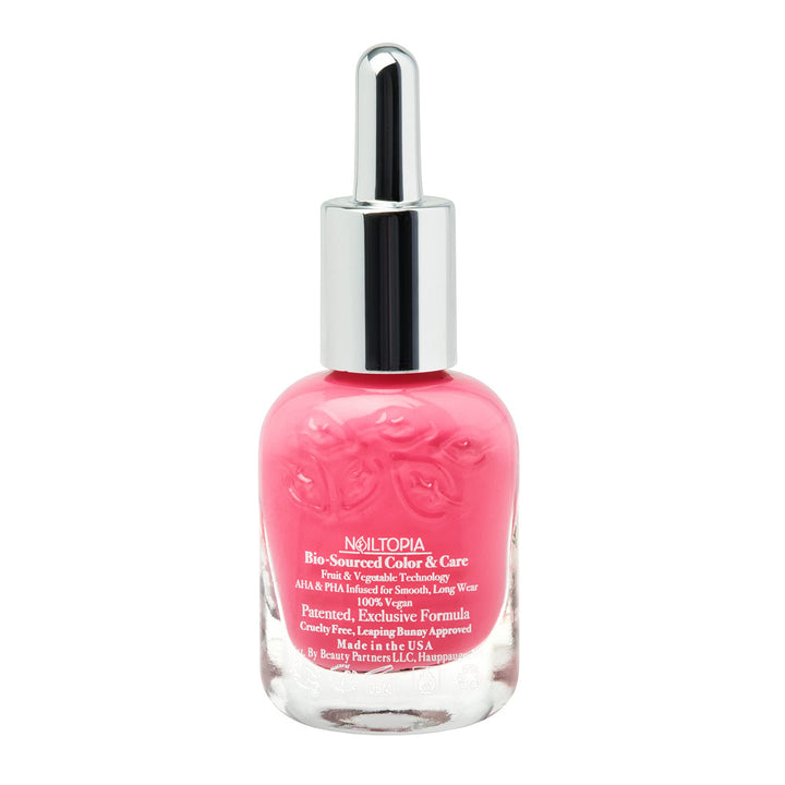 - Plant-Based Chip Free Nail Lacquer - Non Toxic, Bio-Sourced, Long-Lasting, Strengthening Polish - One in A Melon (Watermelon Pink) - 0.41oz
