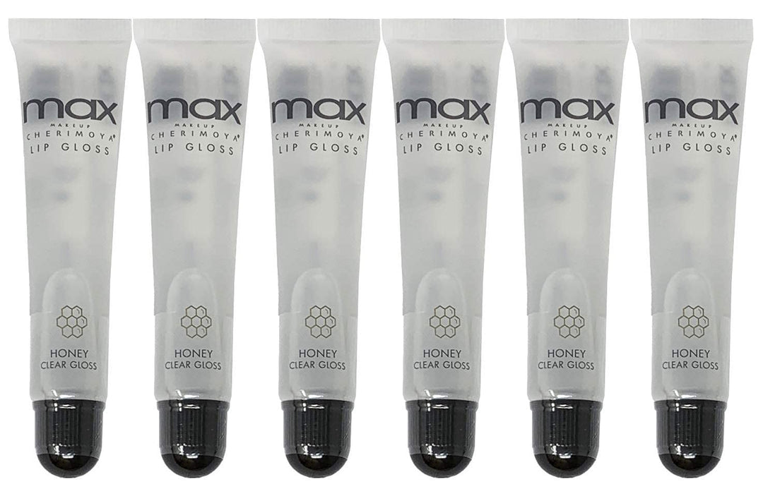 (6Pack) MAX Makeup Lip Polish HONEY Clear Gloss