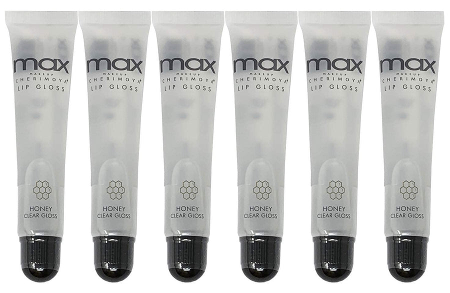 (6Pack) MAX Makeup Lip Polish HONEY Clear Gloss