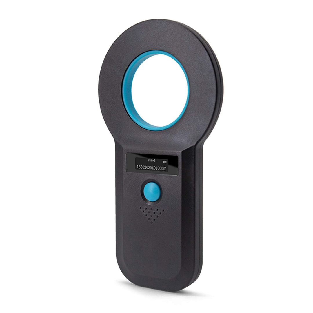 Pet Microchip Scanner, Read ISO11784/85/FDX-B/EMID Format Microchip, Data Storage Microchip Reader for Animal/Pet/Dog/Cat/Pig (Black)