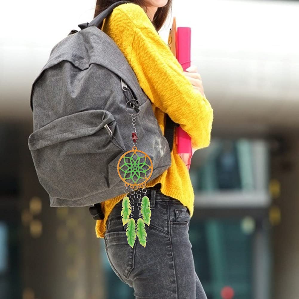 Dream Catcher Resin Molds, DIY Crystal Keychain Pendant Resin Silicone Mold for Epoxy Resin Casting,Crystal Jewelry Accessories Crafts Making Mould for Home Decoration