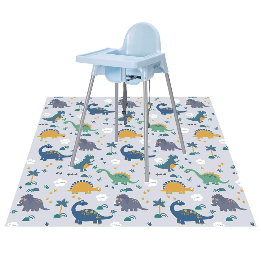 Splat Floor Mat for Under High Chair/Arts/Crafts , 51 Waterproof Anti-Slip Food Splash Spill Mess Mat, Washable Portable Picnic Mat and Table Cloth
