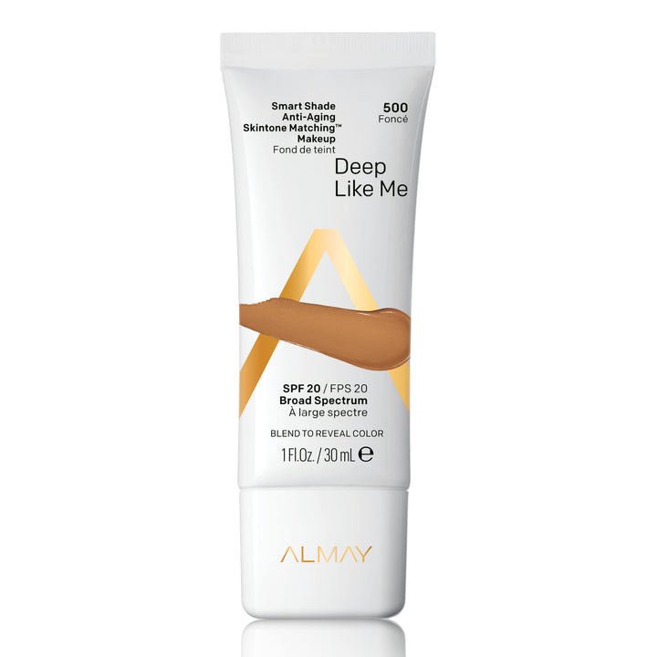 Smart Shade Anti-Aging Skintone Matching Makeup, Hypoallergenic, Cruelty Free, Oil Free, -Fragrance Free, Dermatologist Tested Foundation with SPF 20, 1oz