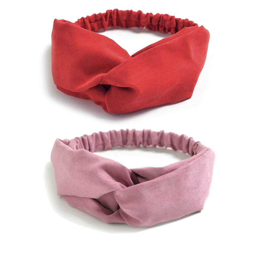 Headbands for Women 10 Pack Twist Knotted Stretchy Hair Bands