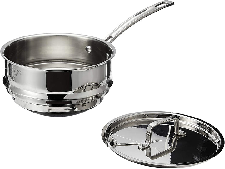 MCP111-20N MultiClad Pro Stainless Skillet, 20-cm, Universal Double Boiler w/Cover