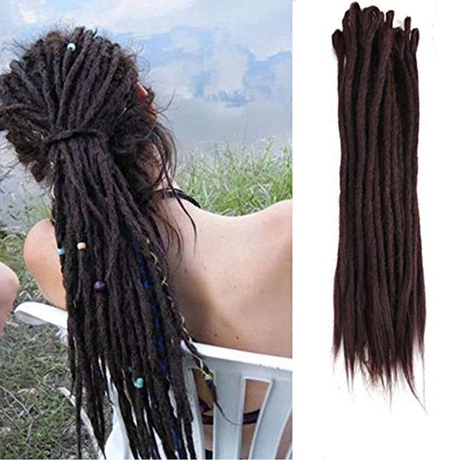 Dreadlock Extensions 20 Handmade Synthetic Dreads Crochet Reggae Hair Extensions 20pcs/pack