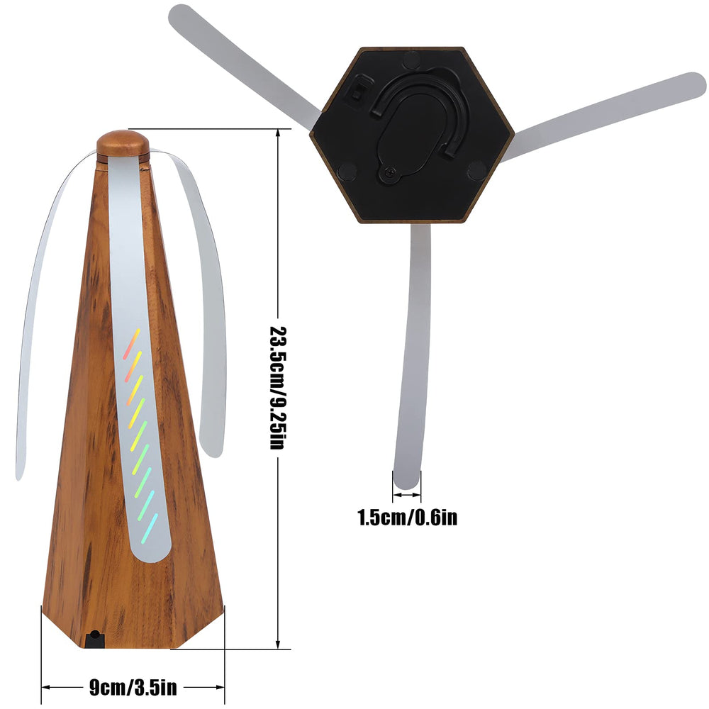 PIOPIAONIU 2 Pcs Table Fly Fans Wood Grain Fly Fan for Indoor and Outdoor Meal Fans for Picnic Restaurant Home