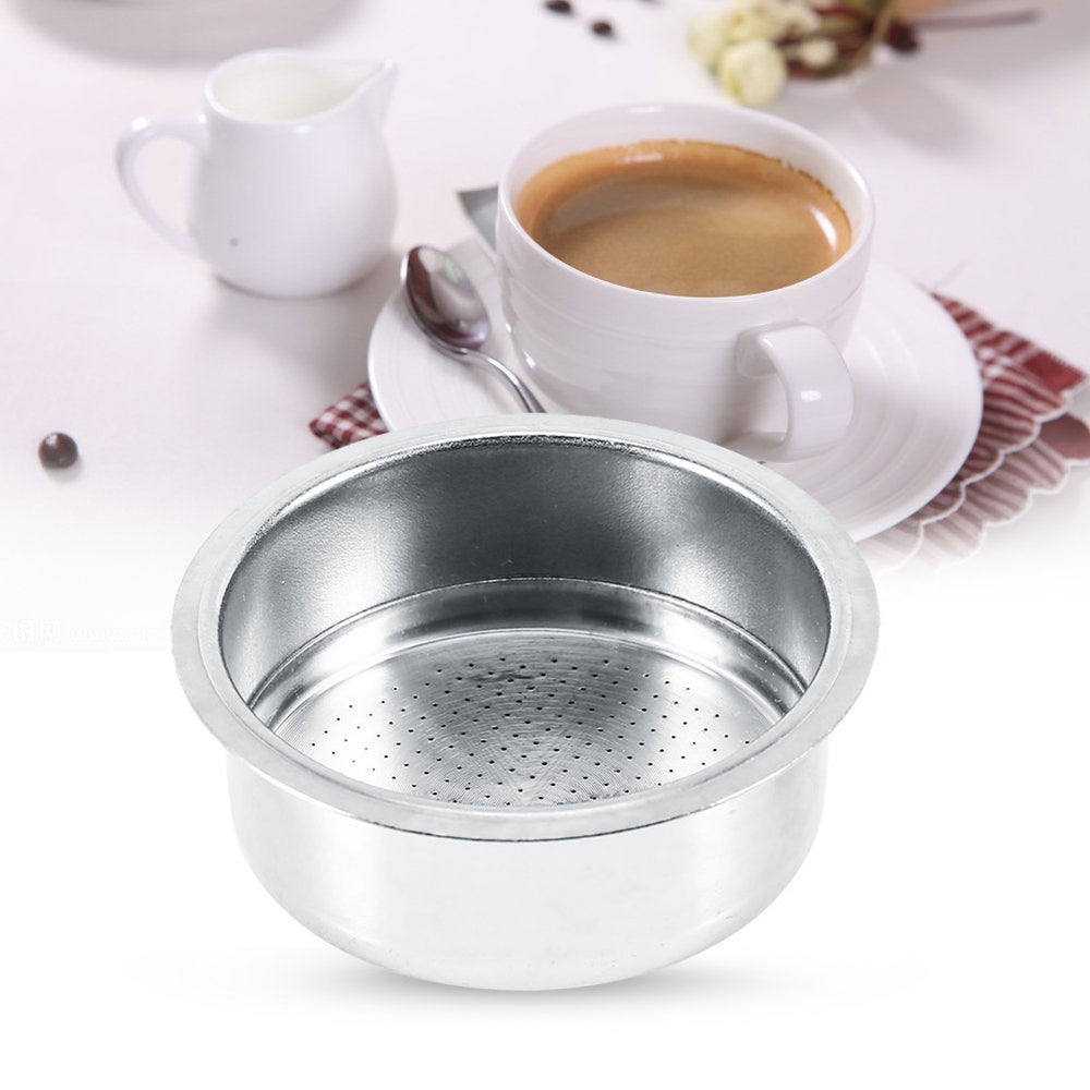 2 Pack Coffee Filter, 2 Cup 51mm Pressurized Coffee Filter Basket for GUSTINO Coffee Accessories Refillable Reusable Capsule