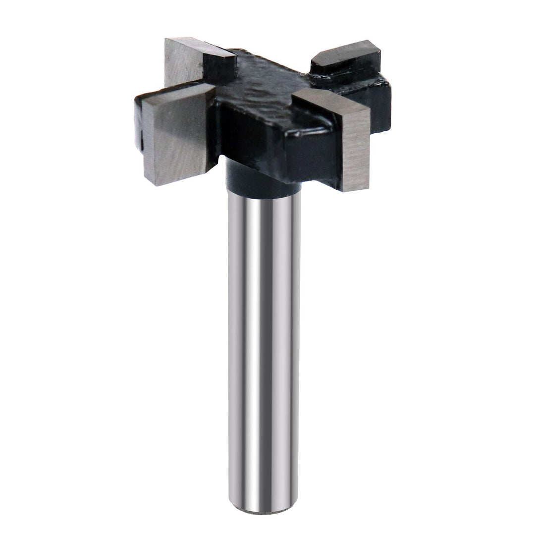 CNC Spoilboard Surfacing Router Bits 1/4 inch Shank 1 inch Cutting Diameter, Slab Flattening Router Bit Carbide Planer Router Bits Wood Milling Cutter Planing Woodworking Tools