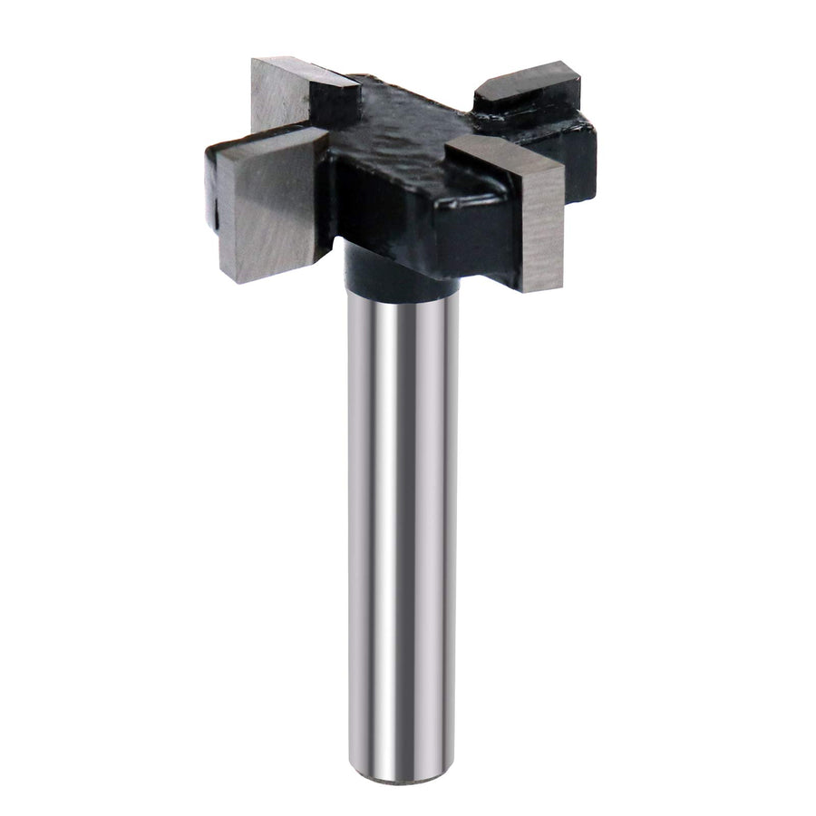 CNC Spoilboard Surfacing Router Bits 1/4 inch Shank 1 inch Cutting Diameter, Slab Flattening Router Bit Carbide Planer Router Bits Wood Milling Cutter Planing Woodworking Tools