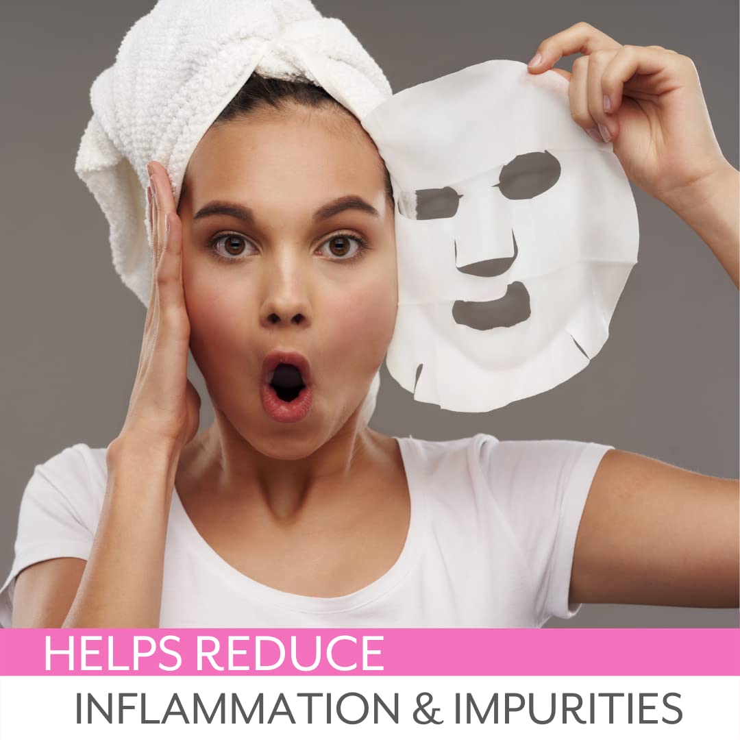 MoodmaskThe Good Fight Facial Sheet Mask - Men and Women Face Masks Skincare Sheet for Moisturizing, Hydrating, and Clear Skin - Best Face Sheets Moisturizer (1 Count)