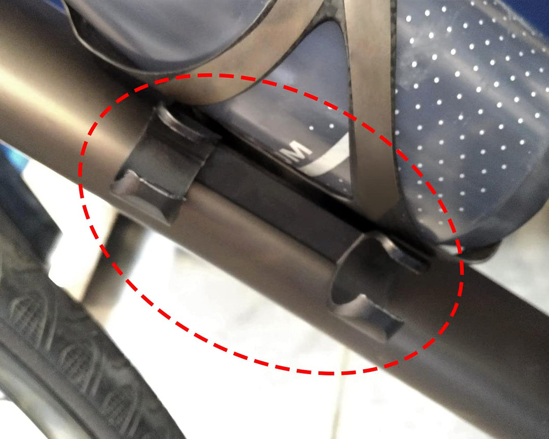 Mini Bike Pump Bracket (Note: Fits for Pump in Diameter 0.94-1.06 in/2.4-2.7 cm) Road Bike Hand Pump Holder Bicycle Frame-Mounted Pump Clip