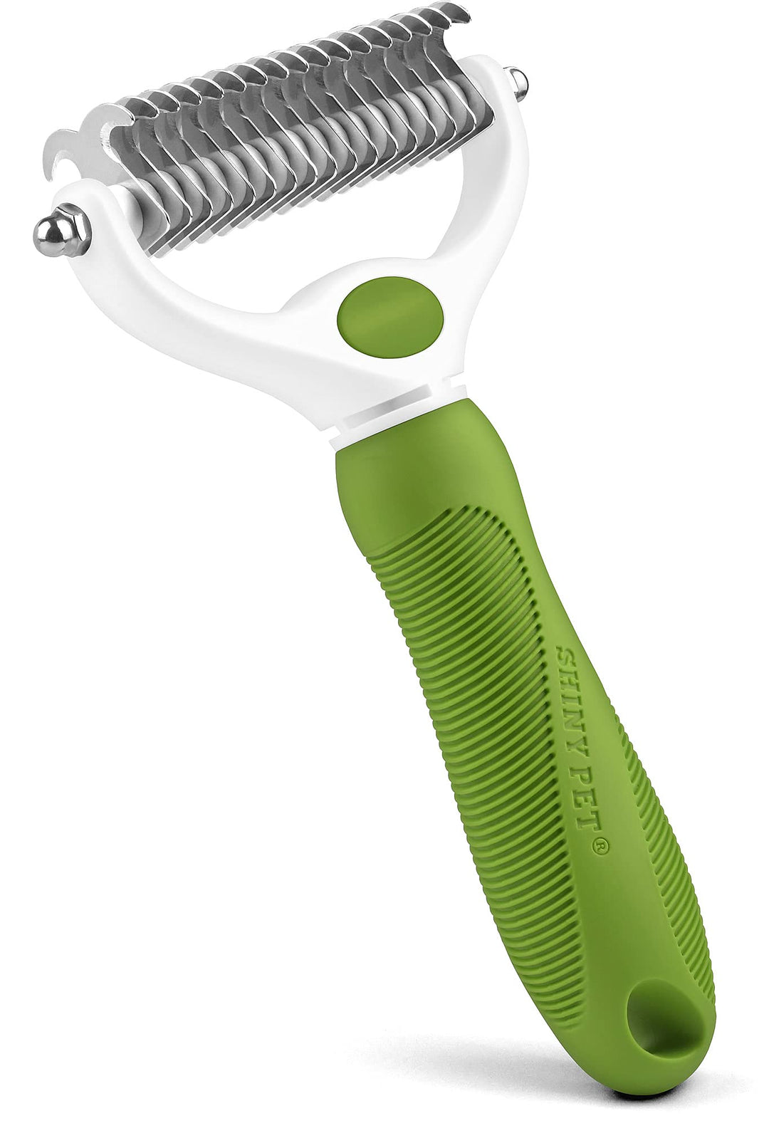 Undercoat Rake for Dogs & Cats - Double Sided Comb for Detangling and Removing Knots - 2 Sided Dematting Tool - Deshedding Brush for Grooming Pets with Long Hair Prone to Matting - Ebook Guide