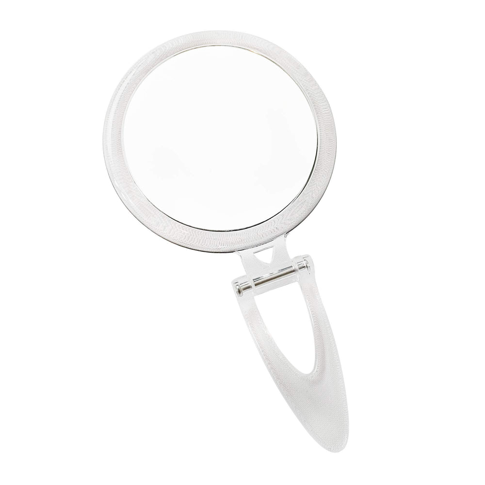 Normal View Acrylic Round Foldable Stand Mirror, 10X