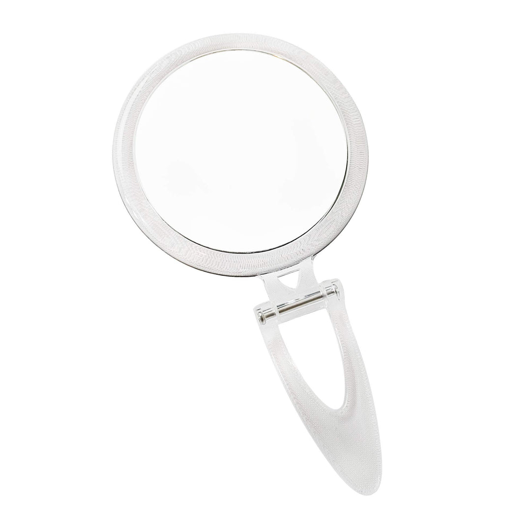 Normal View Acrylic Round Foldable Stand Mirror, 10X