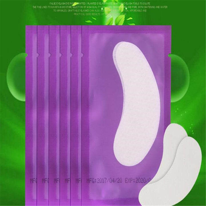 100 Pairs SetEye Gel Patches,Under Eye Pads Lint Free Lash Extension Eye Gel Patches for Eyelash Extension Eye Mask Beauty Tool