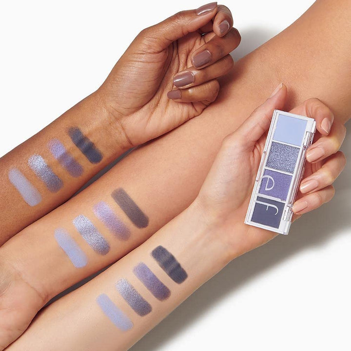 Bite-Size Eyeshadow, Ultra-Pigmented Eye Makeup Quad, 4 Matte & Shimmer Shades, Creamy & Blendable Powder, Açaà You, 0.12 Oz