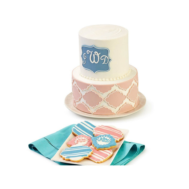 6 Piece Plaque Fondant Cut-Outs Set