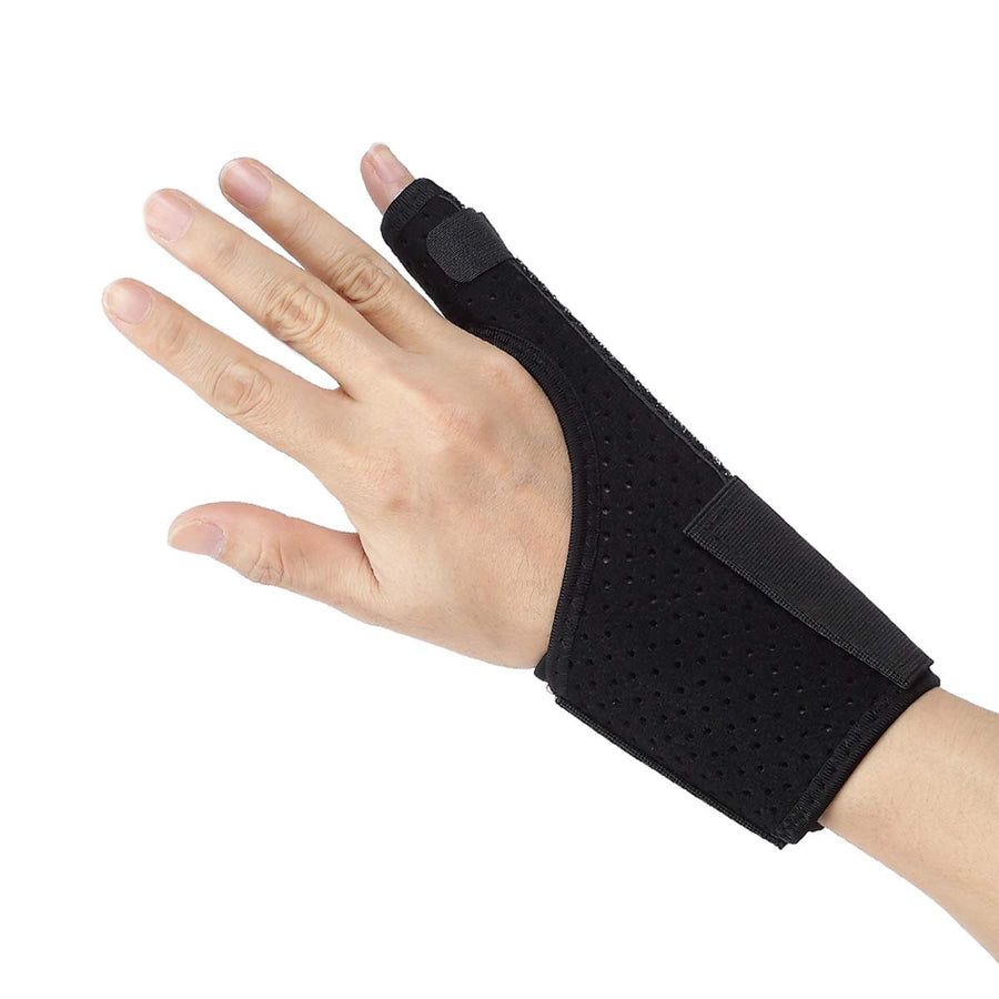 Trigger Finger Splint Brace Support Breathable Wrist and Thumb Fracture Finger Stabilizer Brace Sleeves for Pain Relief, Carpal Tunnel Arthritis Tendonitis (Black)