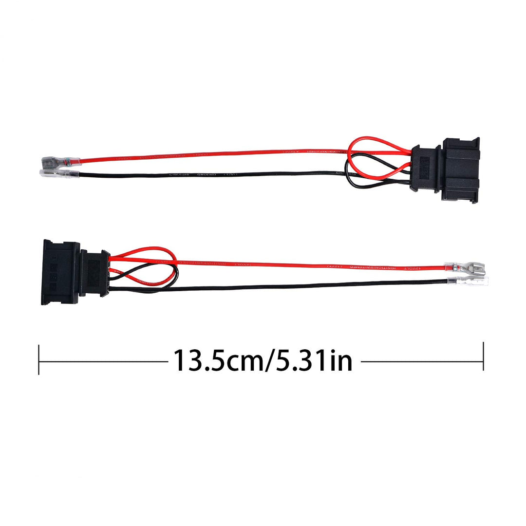 2 Pairs (4 Pack) Speaker Wiring Harness Wire Cable for VW Passat Seat Golf Polo Speakers Adapter Connector Adaptor Plug
