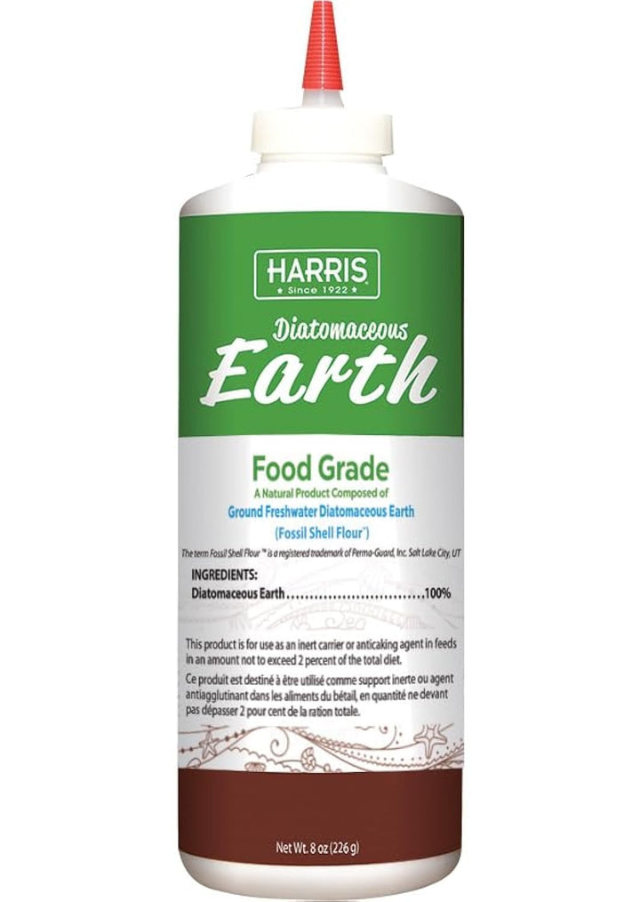 Diatomaceous Earth Food Grade, Half Pound with Easy Application Puffer Tip