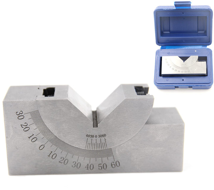AP25 Adjustable Micro Angle Gauge High Precision Angle V Block 0-60° for Milling Lathe Machinist Tools
