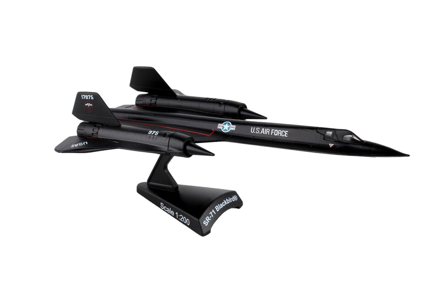 Worldwide Trading SR-71 Blackbird Metal Vehicle (1:200 Scale), Black