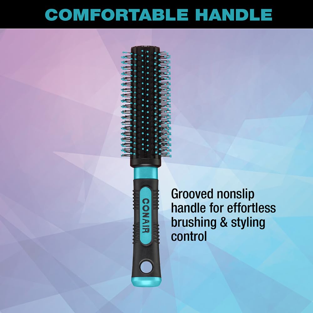 Salon Results Round Brush - Nylon Bristle Hairbrush for Blowout Styling
