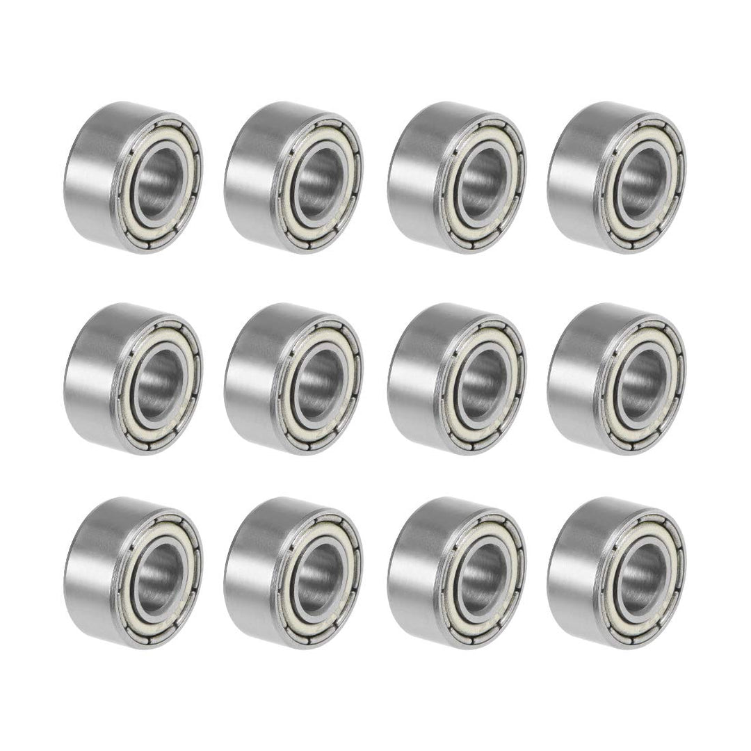 685ZZ Deep Groove Ball Bearings Z2 5mm X 11mm X 5mm Double Shielded Carbon Steel 12pcs