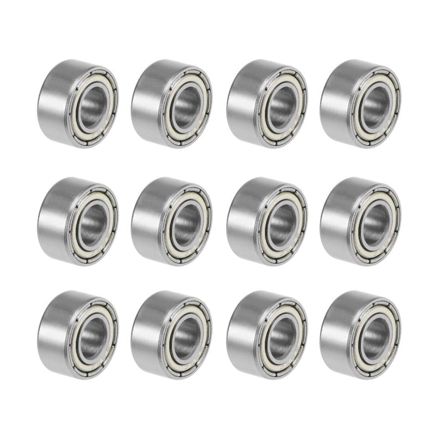 685ZZ Deep Groove Ball Bearings Z2 5mm X 11mm X 5mm Double Shielded Carbon Steel 12pcs