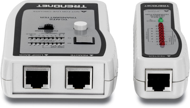 Network Cable Tester, Tests Ethernet/USB & BNC Cables, Accurately Test Pin Configurations up to 300M (984 ft), TC-NT2, Black