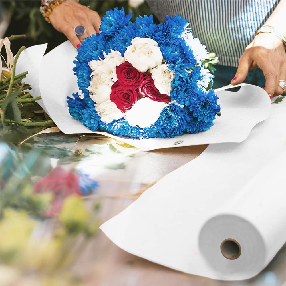 White Drawing Paper Roll - 20 m Art Paper Roll (44CM X 20M) Painting Sketching Paper for Easel Paper, Bulletin Board Paper, Wall Art