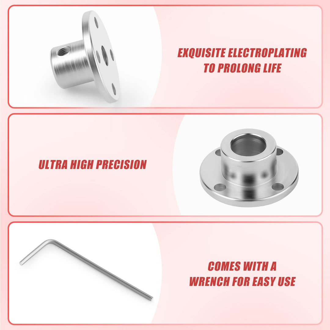 5PCS 8mm Flange Coupling, Motor Shaft Coupler, Flanged Shaft Mount, for DIY Handmade Model