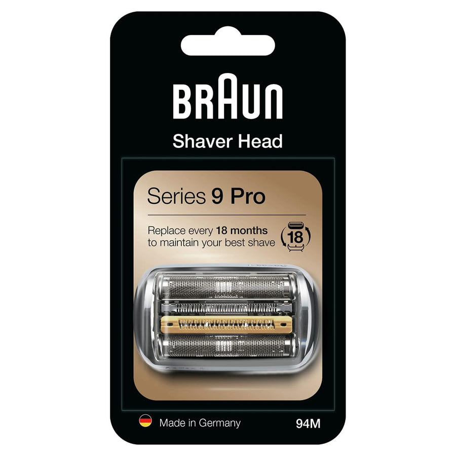 Shaver Head Replacement Part 94M Silver, Compatible with Series 9 Pro and Series 9 Electric Razors for Men