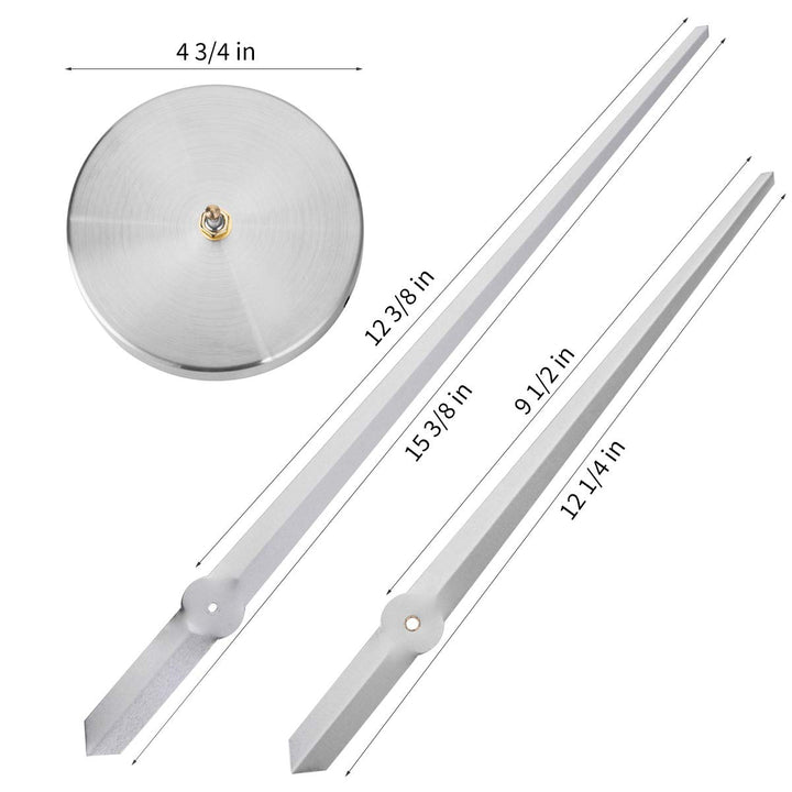 3D Clock Hands, DIY Large Clock Movement Mechanism with 12 Inch Long Spade Hand, 3D Wall Clocks Home Decor